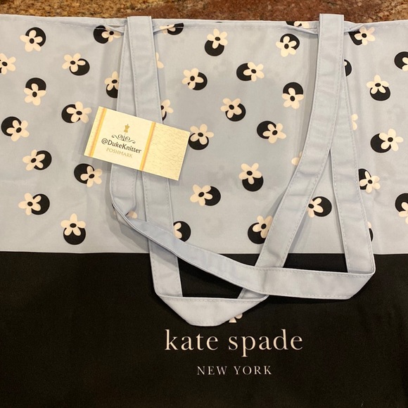 Kate Spade ♠️ NY Large Tote Bag, Floral Dot Print Design, New w/ Tag in Mfg Bag - Picture 6 of 7